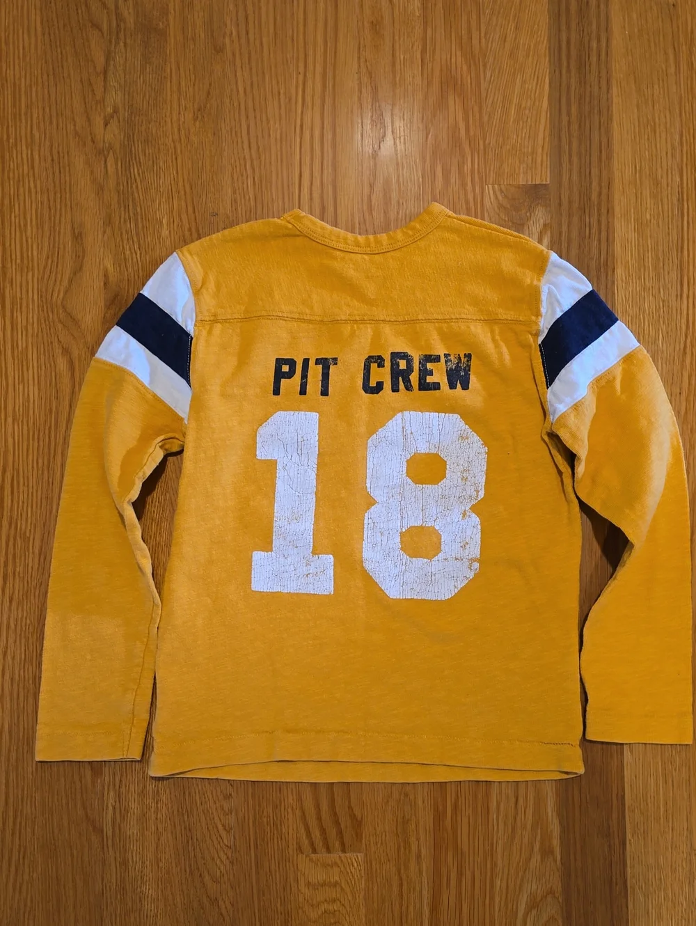 GAP Mustard Yellow Racing Garage Custom Cycles Long-Sleeve Tee